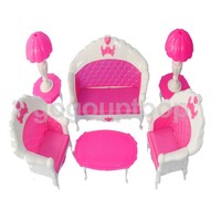 Sofa End Table Floor Lamp Set For Barbie Dolls Living Room Furniture Decor Sofa End Table Floor Lamp Set For Barbie Dolls Living Room Furniture Decor