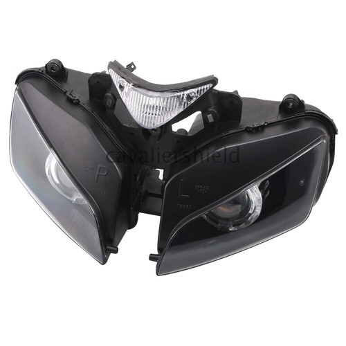 Fully Projector Headlight Assembly HID Amber Angel Eye For Honda CBR1000RR 04-07 - Picture 4 of 12
