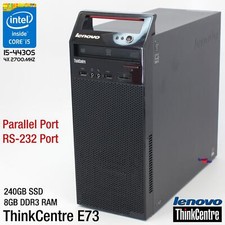 IBM Lenovo ThinkCentre E73 Computer PC RS-232 Parallelo Lpt Windows 10 240GB SSD