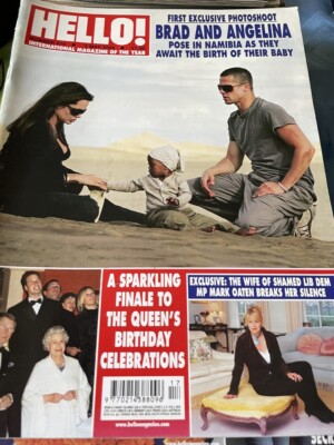 Hello #916 Brad Angelina Jane Asher Paris Hilton Joan Collins Eva Longoria Reeve