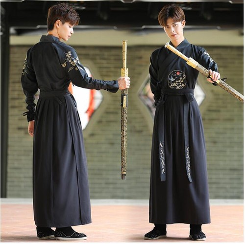 Ming-Dynastie Hanfu Männer verbesserte chinesische alte Kleidung Unisex Erwachsene weiblich männlich - Bild 13 von 27