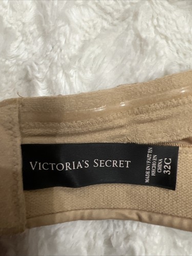 Victoria’s Secret Strapless Bra Size 32C Beige/ Nude Push Up (no straps) - Picture 10 of 12
