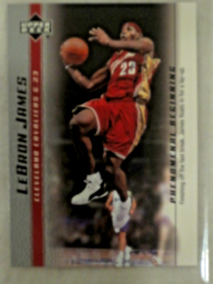 2003-04 UPPER DECK BOX SET LEBRON JAMES ROOKIE CARD #7