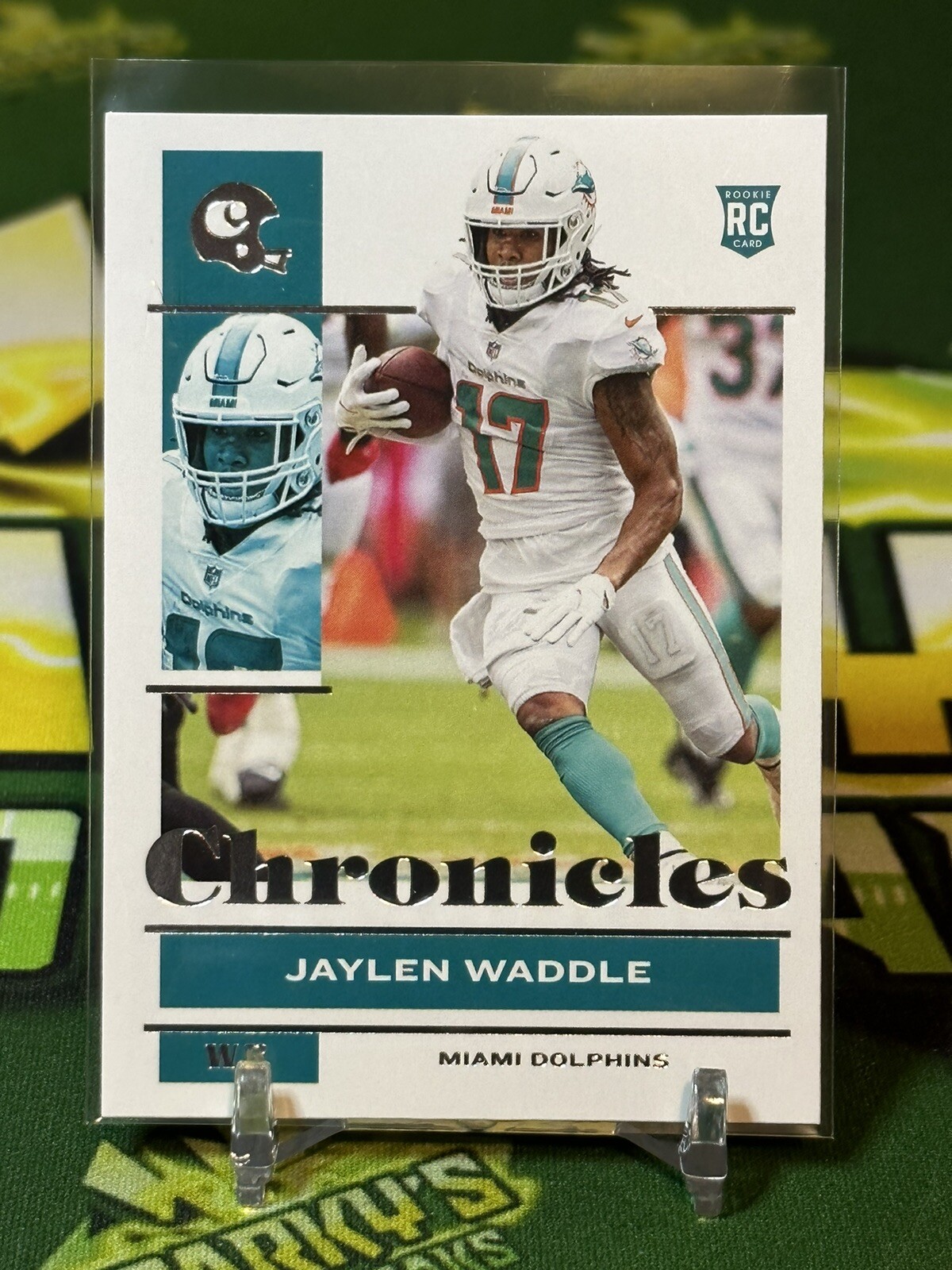 Jaylen Waddle: 2021 Panini Chronicles Rookie RC #76 - Miami Dolphins