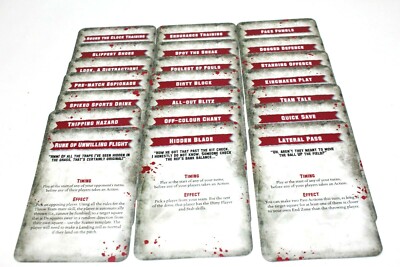 Warhammer Bloodbowl Dwarf Special Play Cards - JYS24