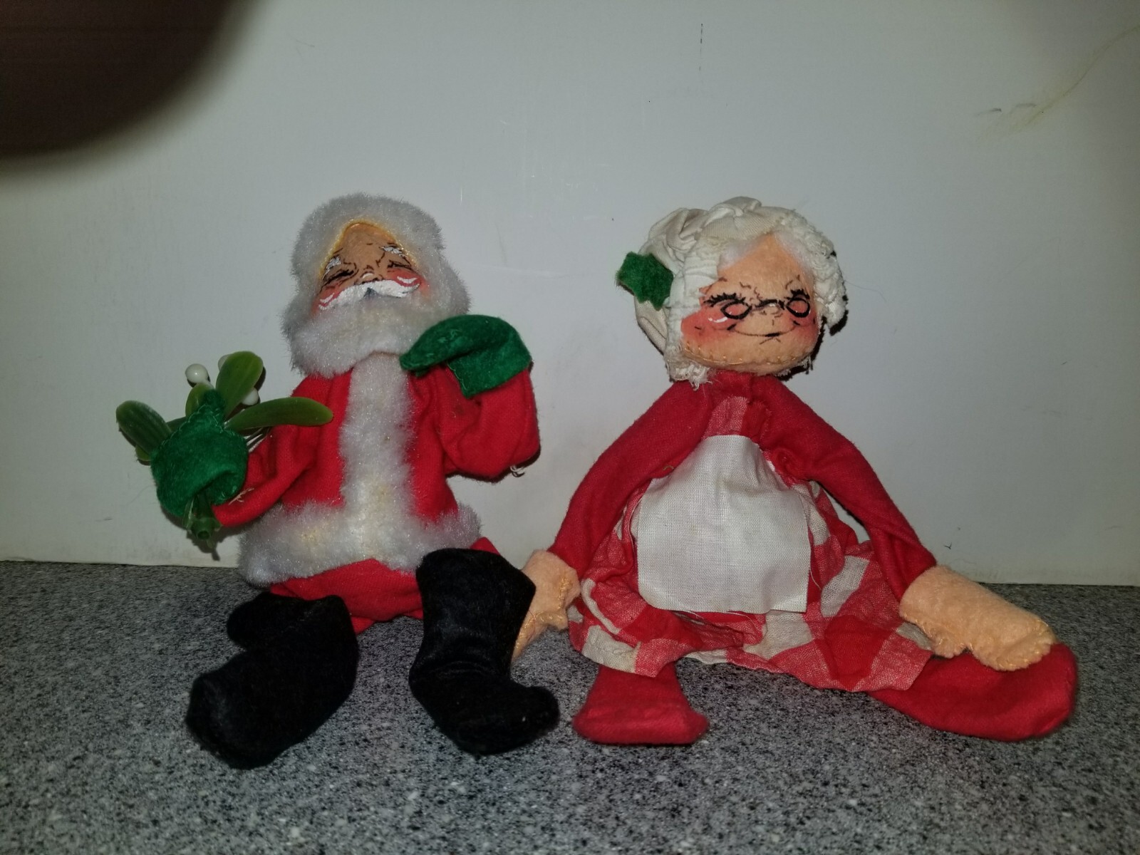 Vintage Annalee Christmas Dolls Santa & Mrs. Claus Posable USA eBay