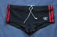 Adidas Shorts Glanz Swim Trunks Shiny Silky D6 Retro Vintage Gay Sports Vtg 80s