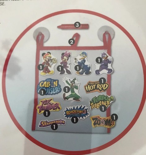 DISNEY Mickey Mouse & Friends Bath Foam Stickers & Net Bag 12 Count (F) - Picture 7 of 7