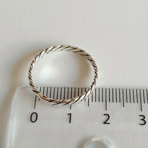 Silberring ohne Steine - 925 Silber - geflochten - ab Gr. 52 bis Gr. 64 - Bild 6 von 11