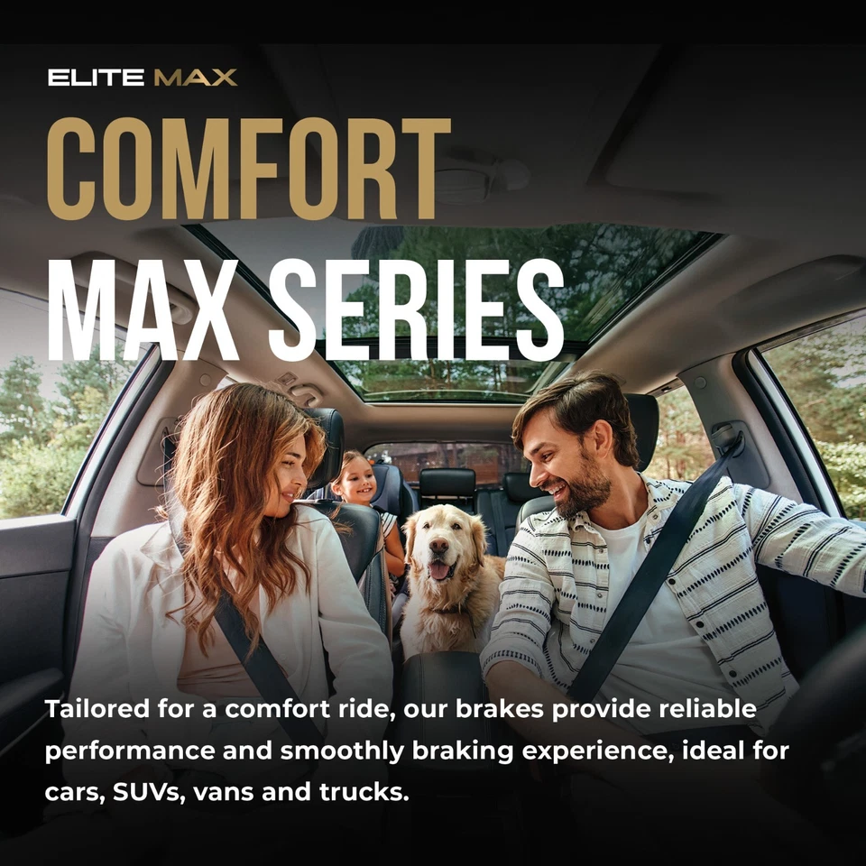 Front & Rear Geomet Brake Rotors + Pads for Hyundai Santa Fe Kia Sorento - Image 2 of 4