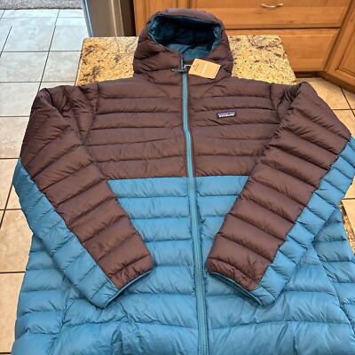 NWT Patagonia Men's Down Sweater Hoody Belay Blue XXL 2XL