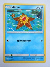 Staryu 15/111 (NM, Pokemon Card, Crimson Invasion, 2017, Water, Common)