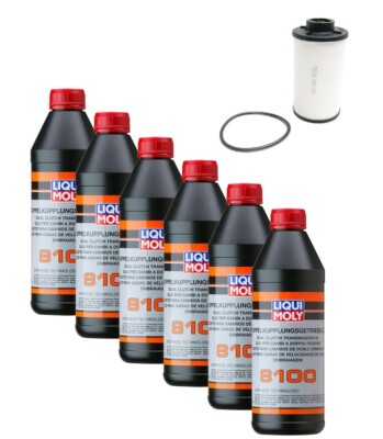 OEM VW DSG ATF Transmission Dual Clutch 40k Fluid Filter Kit LIQUI MOLY 6 Liters
