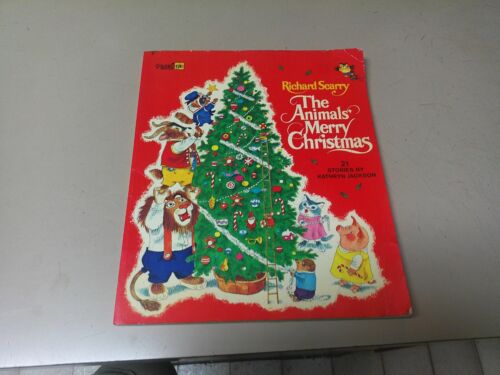 RICHARD SCARRY THE ANIMALS MERRY CHRISTMAS GOLDEN BOOK 21 STIORIES KATHRYN JACKS - Picture 1 of 5
