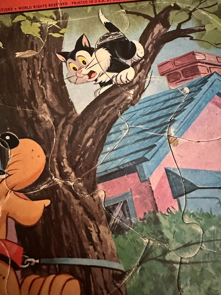 Vintage Whitman Frame Tray Puzzle Pluto Mickey Mouse - Image 4 of 4