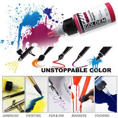Golden High Flow Farben (Airbrush) 30ml versch.Einzelfarbtöne (GP1lt ab=320 )