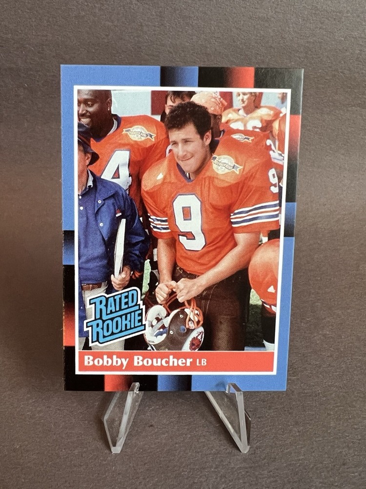 Bobby Boucher Custom Baseball Card - Donruss Rated Rookie Style - The Waterboy
