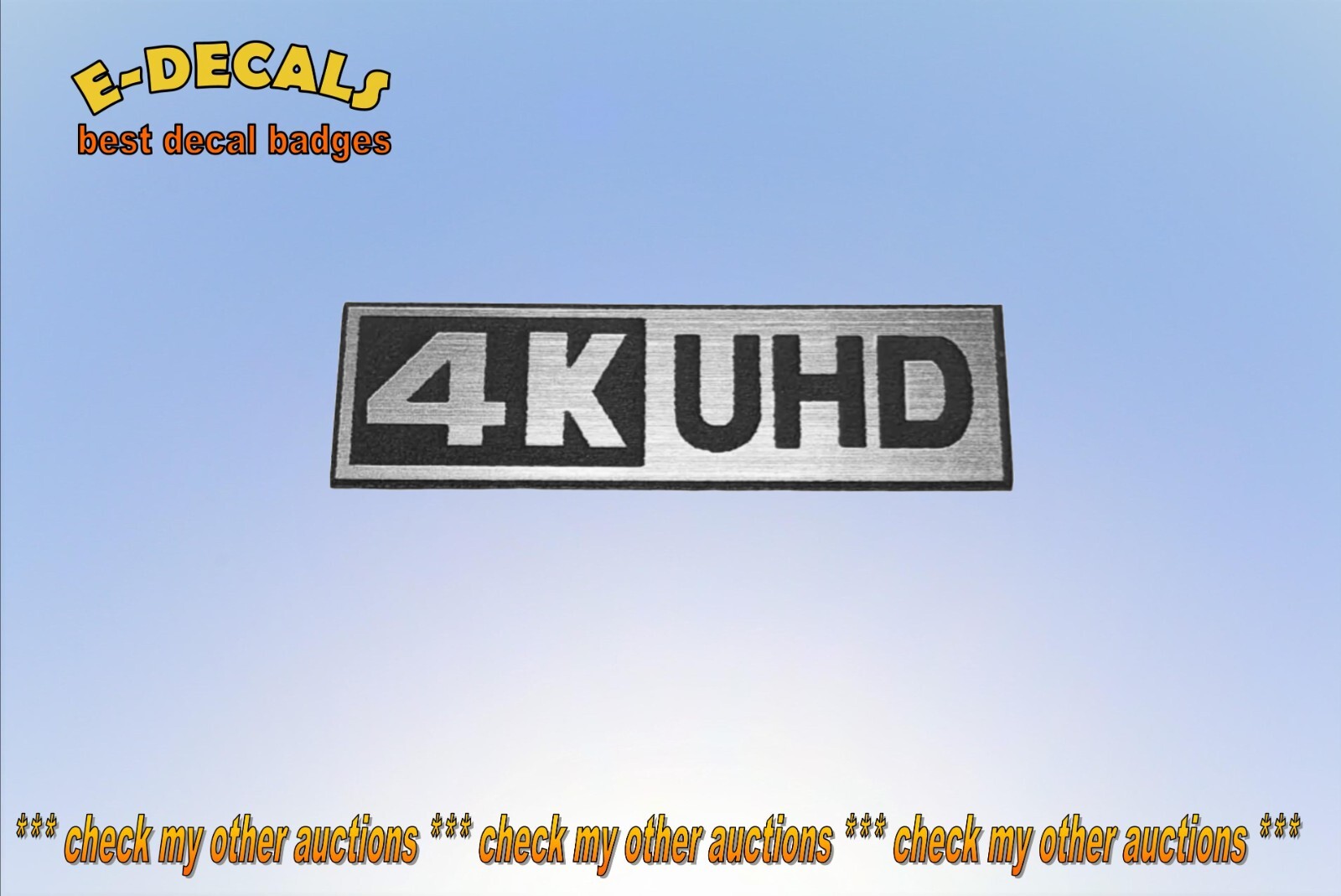 2 x 4K Ultra HD 8 Sticker Badge Smart TV HDMI Cable Stickers BLACK si