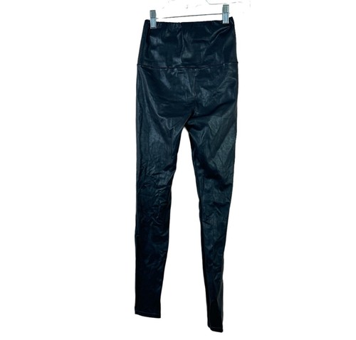 WILFRED FREE leggings donna taglia XS nero vegan pelle vita alta pull on - Foto 2 di 4