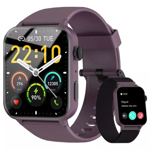 Bluetooth Smartwatch Schrittzähler Armbanduhr Sport Fitness Tracker Herren Damen