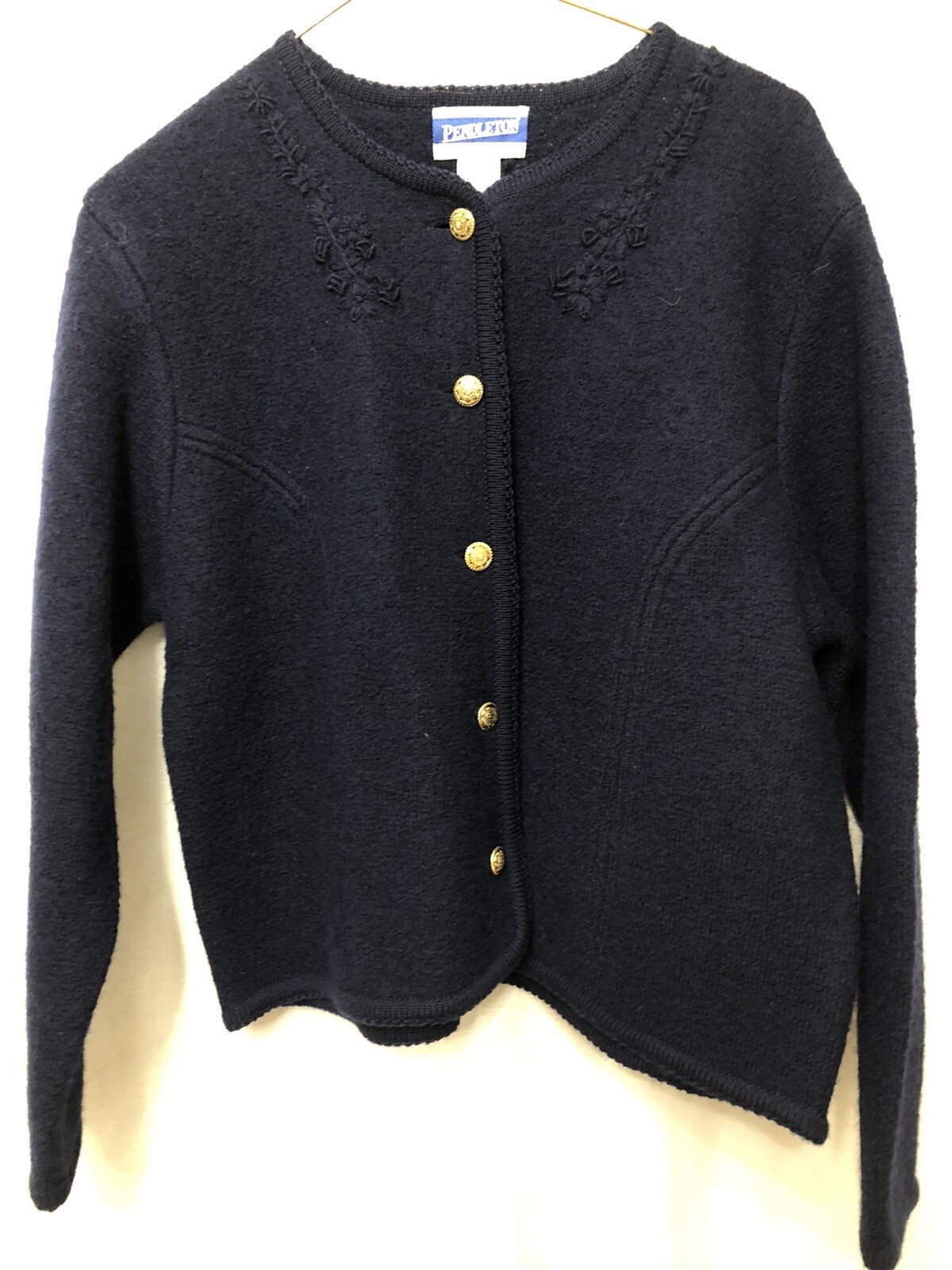 Pendleton Blue Vintage Wool Jacket Button Front F… - image 1