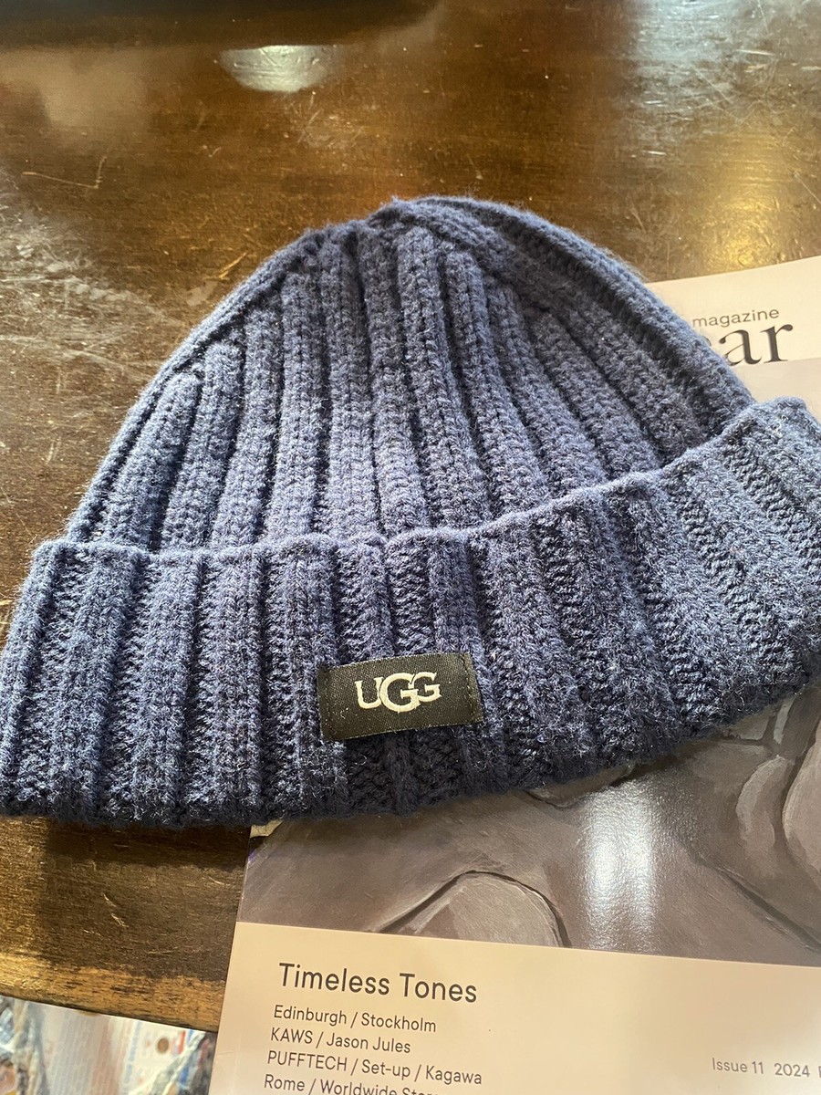 UGG AUSTRALIA WOOL HAT, NAVY, O/S. UGG Australia Blue Hats for Women for sale | eBay main image 2