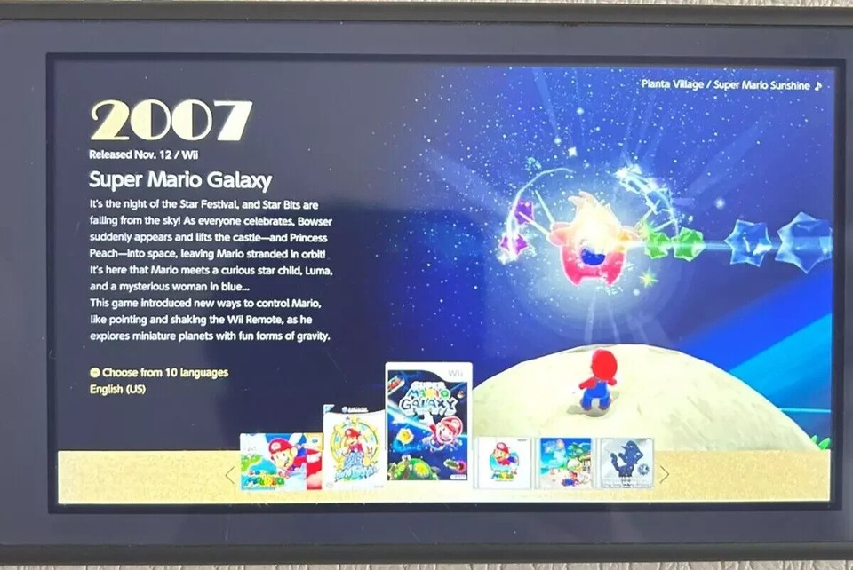 Nintendo Switch Super Mario 3D All Stars Collection support English