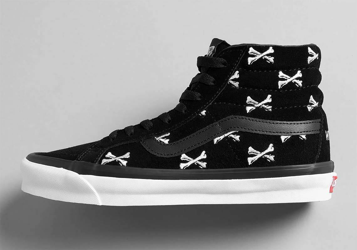 Vans WTaps SK8 Hi Black White Crossbones Quickstrike QS WTVUA 12