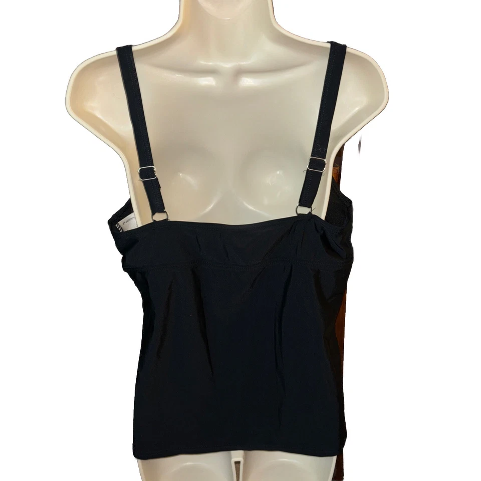 Tankini St. Johns Bay para mujer negro blanco a lunares talla 14 usado Foto 2 de 2