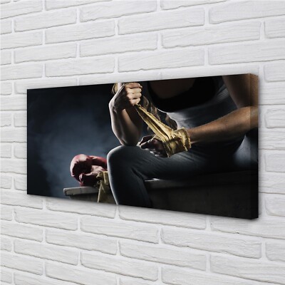 Tulup Leinwandbild 140x70 Wandkunst Weiblicher Verband Handschuh