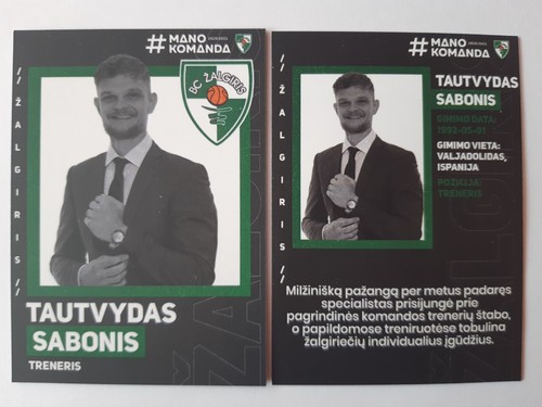 Zalgiris Kaunas 20/21 euroleague season basketball cards. Former NBA players - 第 20/20 張圖片