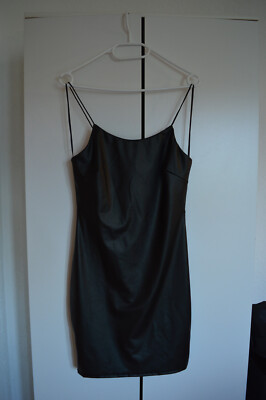 Minikleid aus Kunstleder - Schwarz 38 Bozzolo neuwertig