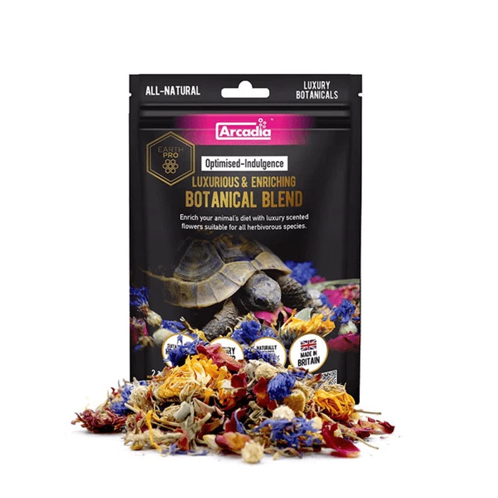 Arcadia EarthPro Optimised-Indulgence 60g feeding botaniical mix for reptiles