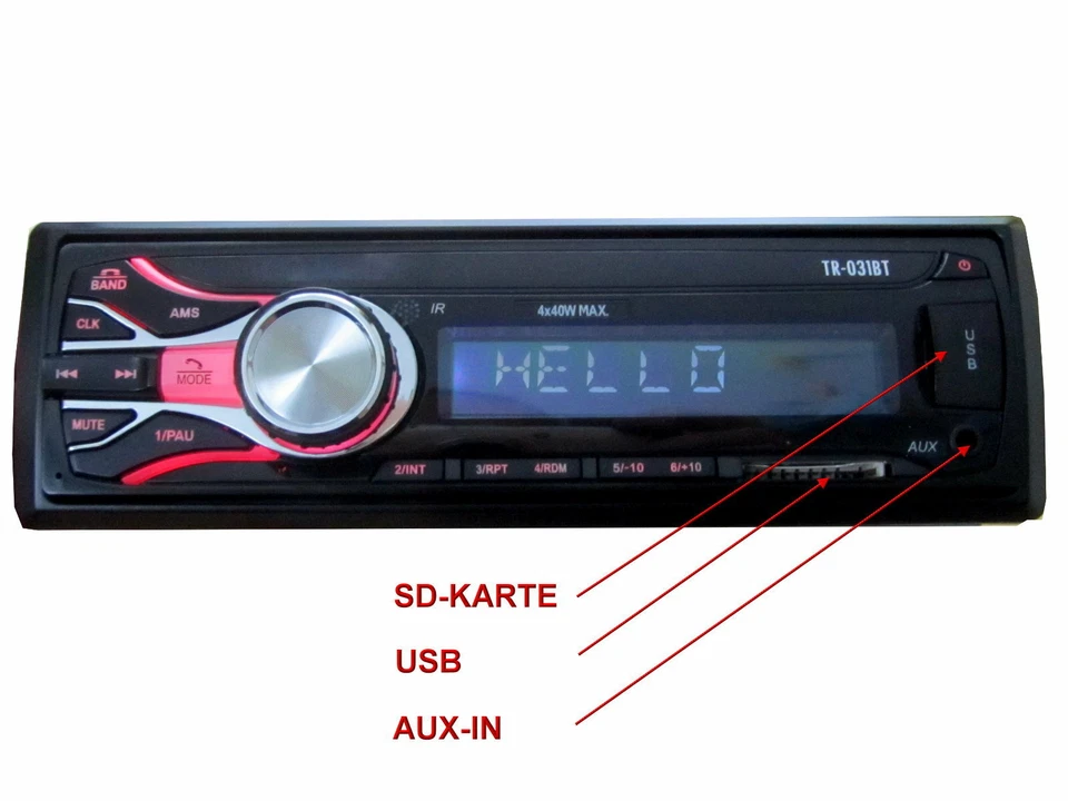 Bluetooth USB Aux In SD Karten Radio passend für Opel Vectra B ab 1995 bis 2002 - Bild 3 von 4