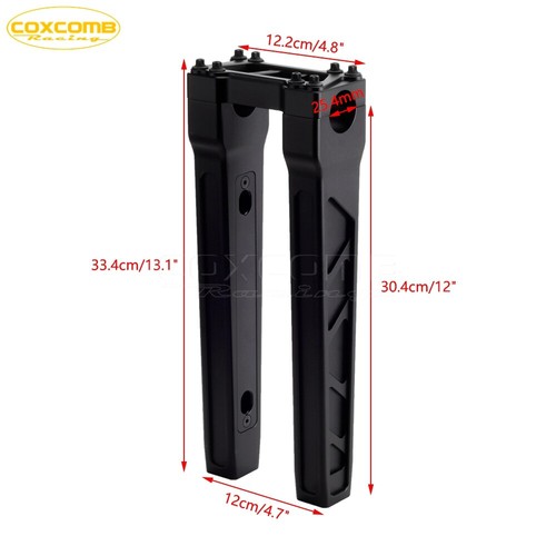 Club Style 12" Straight Handlebar Riser Kit For 1" Bar Harley Sportster XL 1200 - Picture 2 of 8