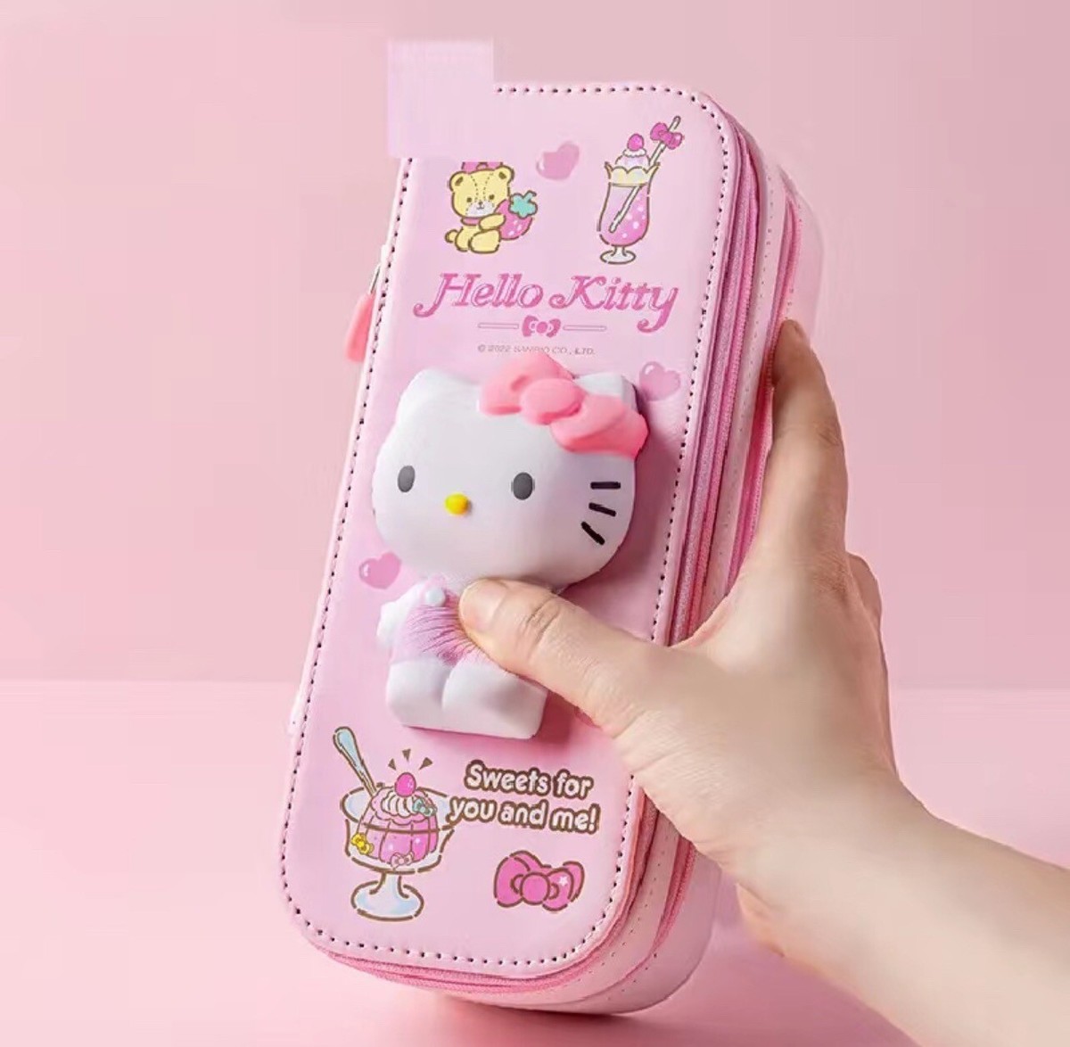 Hello Kitty Decompression Pencil Case Large Organization Sanrio