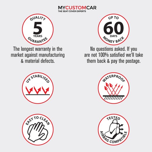 For Toyota HiLux Dual Cab 2015-On TRADIES Grey Canvas Seat Covers - Picture 10 of 13