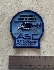 Yorkshire & Humber England UK Police ASC Air Support helicopter patch new cond