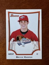 BRYCE HARPER 2009 Bowman AFLAC All American Prospects Rookie Card Phillies. rookie card picture