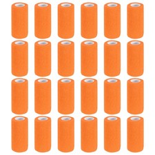 Self Adhesive Bandage Wrap 177" x 4", 24 Pcs Wrap Tape, Orange
