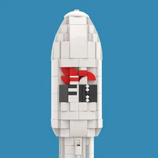 Compatible 9-Type Super Heavy Launch Vehicle Model with Fairing 1797