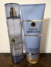 Bath  Body Works Salted Shorelines Body Cream Fragrance Mist New Sage, Bergamot