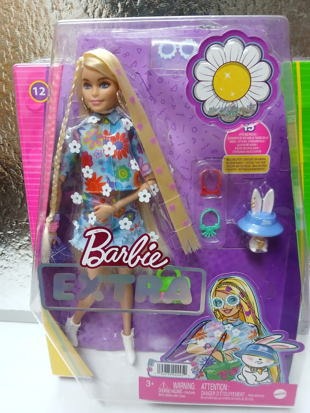 Barbie Extra n.15 Completo Floreale e Coniglietto HDJ45
