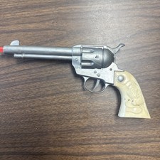 VTG Marx Plastic Clicker Gun Six Shooter Revolver Cowboy Lasso Toy 1950 s 1960 s