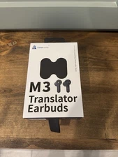 ​Timekettle M3 Language Translator Earbuds - Two-Way Translator Device - Black