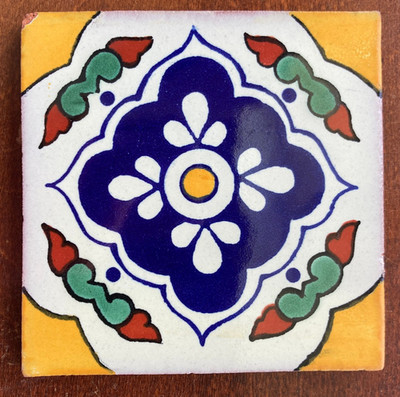 Mexican Tile Folk Art Handmade Talavera Backsplash Handpainted Mosaic