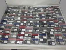 Lot Of 133 Mini Dv digital video cassette Tapes Sony Panasonic Maxell In Cases