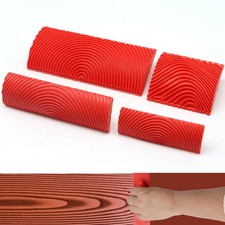 4 Pieces Wood Graining Tool Grain Paint Kit Red