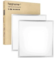 Panel Light 2x2 ft,White LED Drop Ceiling Office Lights,48W=150W Indoor Commerci