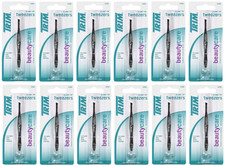 Trim Slant Tip Tweezers 12 Pack Value Multi-Pack Stainless Steel Precision